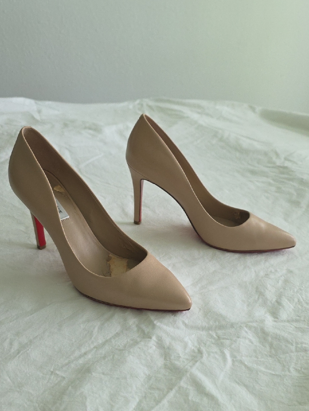 Saks Fifth Avenue Blush Beige Pointed-Toe Stiletto Pumps